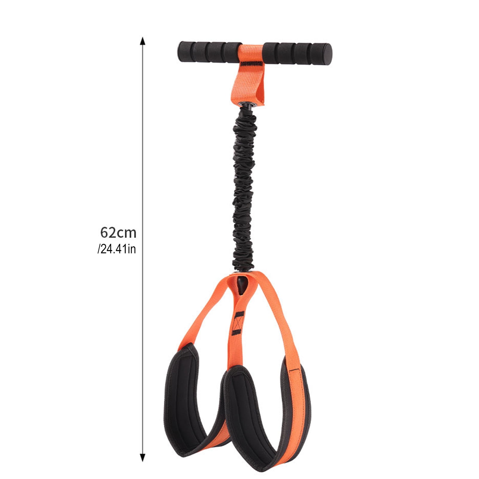 YIFAEUX Pedal Resistance Band with Handle Yoga Sit-up Exerciser Pull Rope Men Women Abdomen Waist Arm Leg Core Training Workout Equipment