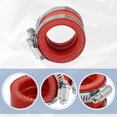 thumbnail image 3 of Unique Bargains 35mm ID Red Carburetor Adapter Inlet Intake Pipe Manifold Adapter Boot Sleeve Interface with Clamps, 3 of 6