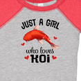 thumbnail image 4 of Inktastic Just a Girl Who Loves Koi Fish Girls Baby Bodysuit, 4 of 5
