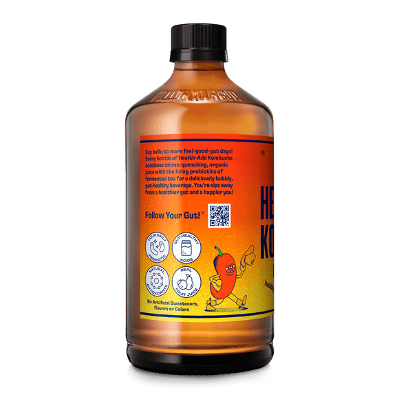 ダイエットドリンク KOMBUCHA CLEANSE & Re:SET Fasting Drink Health-Ade Passion Fruit Tangerine Kombucha Tea 16 fl oz Fermented