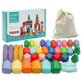 thumbnail image 1 of 38 PCS Wooden Stacking Rocks Building Blocks, Sensory Toddler Learning Montessori Toys for 3 Year Old, Preschool Classroom Must Haves, Educational STEM Toys 3 4 5 6 Year Old Baby Girl Boy Gifts, 1 of 7
