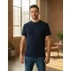 thumbnail image 4 of Playera Hombre 100% Algodón Corte Regular Color Azul Marino, 4 of 4