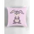 thumbnail image 5 of Ryan; Funny Bunny Throw Pillow Cover 45x45cm – Cute & Playful Rabbit Cushion for Kids & Gift Ideas, 5 of 7