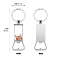thumbnail image 2 of WIRESTER Household Kitchen Tools Keychains Metal Bottle Opener With Key Ring - Animal Orange Tabby Kitten Cat, 2 of 6
