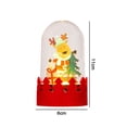 thumbnail image 2 of Decoración navideña Adornos de madera luminosos LED Regalos de Navidad Adornos de alces de Papá Noel, 2 of 5