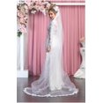 thumbnail image 2 of Long Sleeve Wedding Ivory Gown & Plus Size, 2 of 4