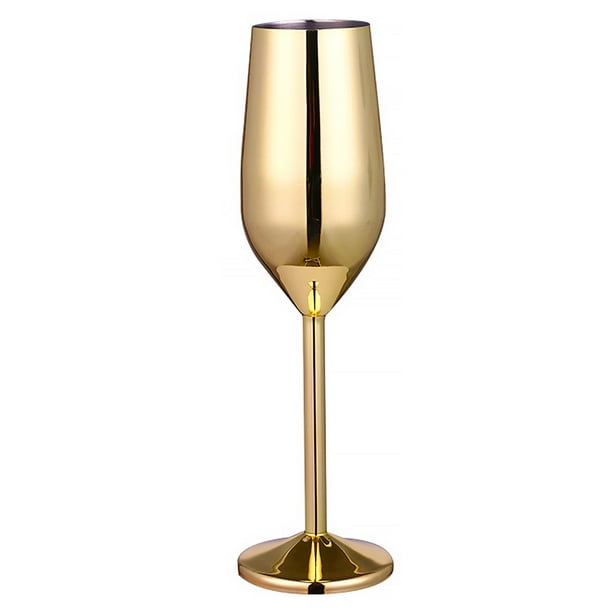 Verre à vin en acier inoxydable 220 ml Coupe à champagne Coupe à