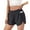Navy Blue, variant on Women Athletic Running Shorts Built-in Panties High Waisted Workout Running Short with Zipper Pockets (2XL, Navy Blue)