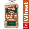 Sara Lee Toaster Wheat English Muffin, 6 count, 14 oz