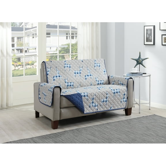 Claus Furniture Protector Loveseat Blue/Grey