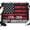 Red, White, Black, variant on 7x5ft Photo Backdrop, Year American Anniversary Flag Soft Polyester Backdrop Curtains Photography Backdrops, USA Black Red Brushed Background for Photoshoots Studio Video Portrait Parties