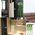 thumbnail image 5 of Deep Green Artificial String Of Pearls (String Of Tears) Faux Plant Decoration - 20 Inch Length Hanging Faux Greenery Realistic Simulation For Indoor Decor - Home Office Bedroom, 5 of 7