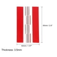 thumbnail image 2 of Uxcell 6Pack 65x40mm bisagras de acrílico autoadhesivas claras con eje de metal, 2 of 6