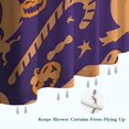 thumbnail image 6 of Halloween Spooky Icons Pattern Shower Curtain 36"x72" ,Bathroom Decorative Shower Curtains Set with 12 Hooks,Modern Waterproof Washable Shower Curtain, 6 of 6