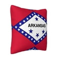 thumbnail image 2 of ZICANCN Decorative Throw Pillow Covers , America Usa Arkansas State Flag Couch Sofa Decorative Knit Pillow Covers for Living Room Farmhouse 22"x22", 2 of 8