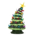 thumbnail image 4 of Milltown Merchants Green Leaning Ceramic Christmas Tree - 9.5", Medium Multicolor Lights, 4 of 5