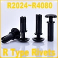 thumbnail image 2 of R2024~R4080 Black Nylon R Type Rivets Push-type Plastic Letter Rivet Clip Expansion For Computer PCB PC Board Motherboard Fixing, 2 of 4