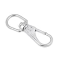 thumbnail image 3 of Almencla 304 Stainless Steel Marine Boat Swivel Eye Quick Spring Snap Hook 1# 85mm 1 85mm, 3 of 6