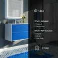 thumbnail image 7 of Eviva Vienna 36 in. Blue and White Wall Mount Bathroom Vanity with White Integrated Acrylic Sink, 7 of 7