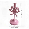 thumbnail image 3 of Metal Taper Candle Holder, Vintage Gold Candlestick Holder with Bow knot, Indoor Candle Holder Set for Home Table Christmas Decor 7.68", 3 of 8