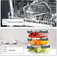 thumbnail image 4 of U Chef Juego de 10 Recipientes de Vidrio con Tapas Herm&eacute;ticas para Preparaci&oacute;n de Alimentos, de Vidrio, Tupper para Lunch, para Alimentos (34 y 12 onzas), 4 of 7