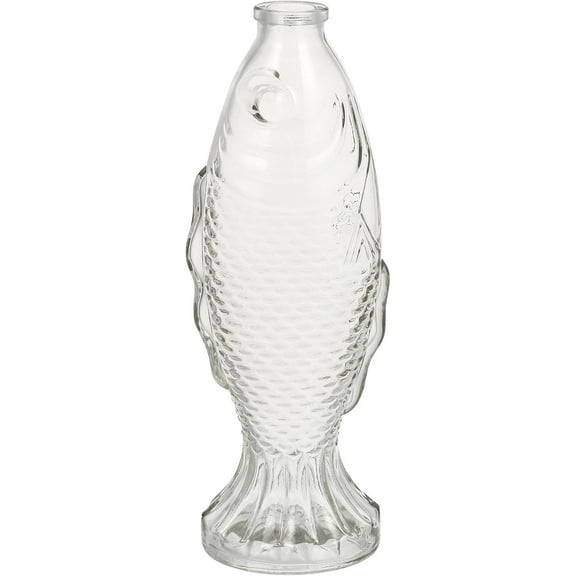 ABCISI Fish-Shaped Glass Bottle, Wedding Decorations Vintage Decor Ornament Animal Decor, Flower Centerpieces Bulk Flower Pots, Fish Vase Design Decanter Plant