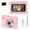 Pink + 16G Card, variant on Mini Keychain Camera 1080P, Portable Thumb-Sized Camcorder with 80 Mins Battery, Micro Video Recorder Gift for Girlfriend Boyfriend