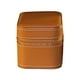 thumbnail image 3 of Caja de almacenamiento para relojes con almohada extraíble, caja de joyería, caja de almacenamiento de viaje pequeña Naranja, 3 of 9