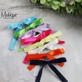 thumbnail image 4 of Women's Satin Hair Bows, Set of 3, 1 Hair Clip with Long Tails, 2 Hair Bows with Short Tails (Green), 4 of 6