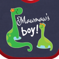 thumbnail image 4 of Inktastic Mawmaw Boy Grandson Dinosaur Boys Baby Bib, 4 of 4