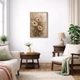 thumbnail image 3 of Framed Canvas Print Wildflower Wall Art Boho Decorative for Living Room Bedroom - 16"x24" NATURAL, 3 of 8