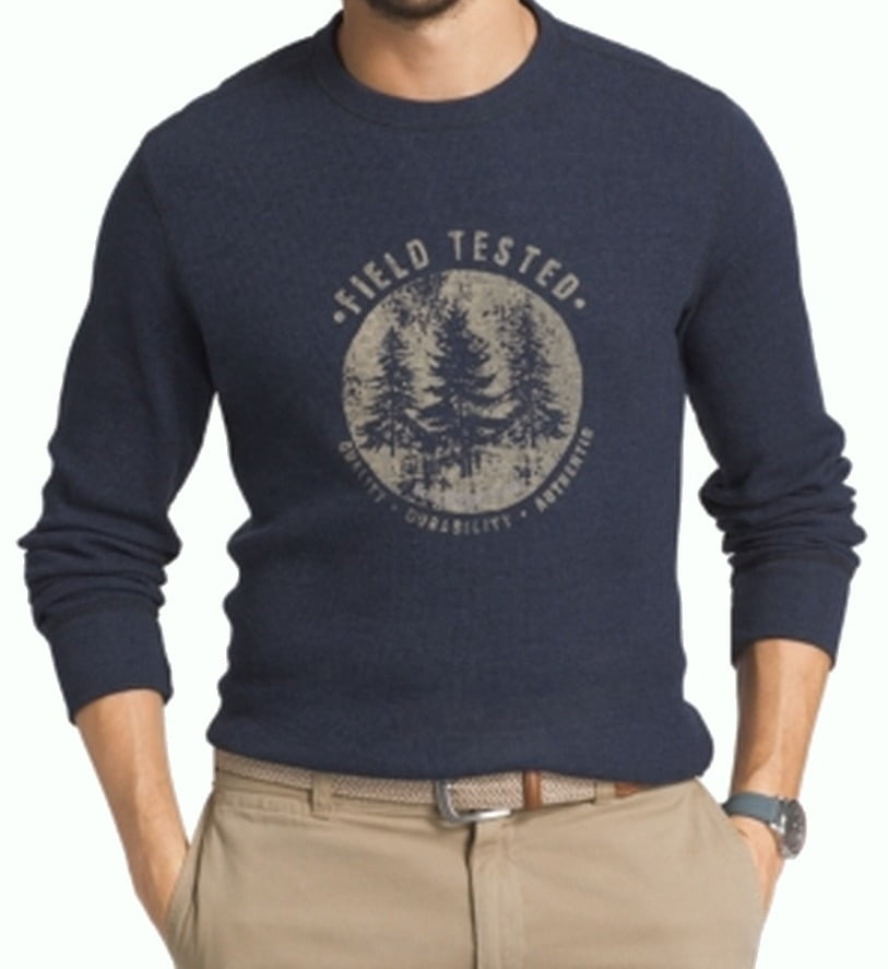 G.H. Bass G.H. Bass & Co. NEW Blue Mens Size 2XL Thermal Graphic Tee TShirt