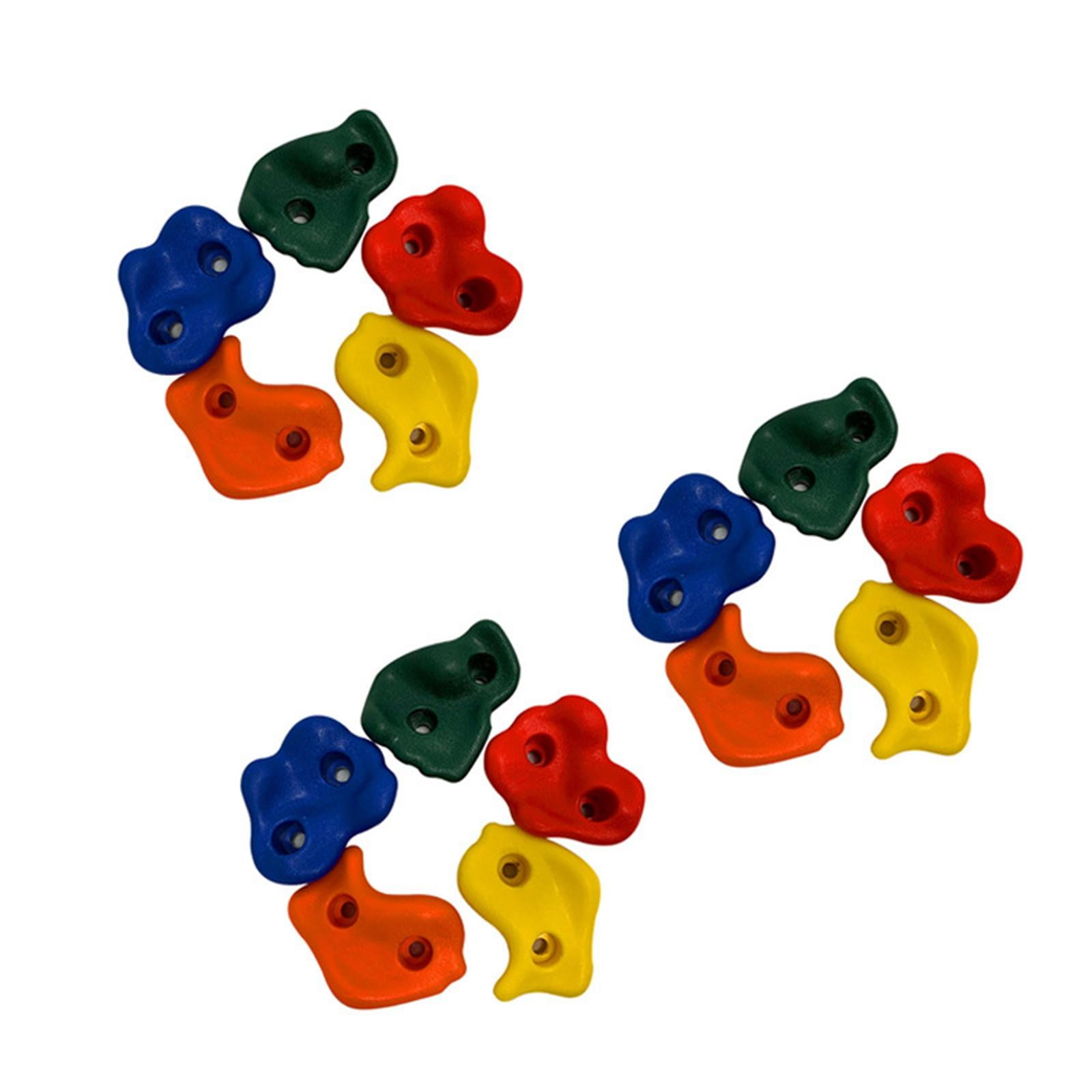 15x Tree Climbing Holds for Kids Climbers, Hold Grip , 5 Ratchet Straps Climbing Rocks Children Rock Climbing Holds