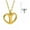Gold, variant on Memory Heart Pendants Necklace Women Heart Keepsakes Necklace Elegant Heart Cremation Necklace Love Forever Encapsulated