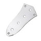thumbnail image 2 of Placa de control para bajo de jazz cromado Yuyangstore licencia de Control de material acero de 4 Orificios para Piezas de Guitarra Accesorios, 2 of 6