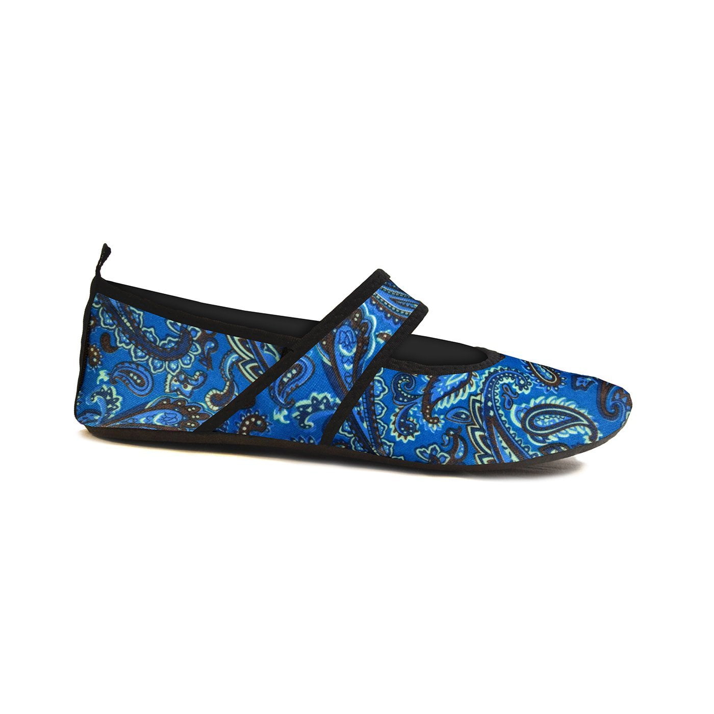 Nufoot Women�s Futsoles SoftSided Shoes, Blue Paisley