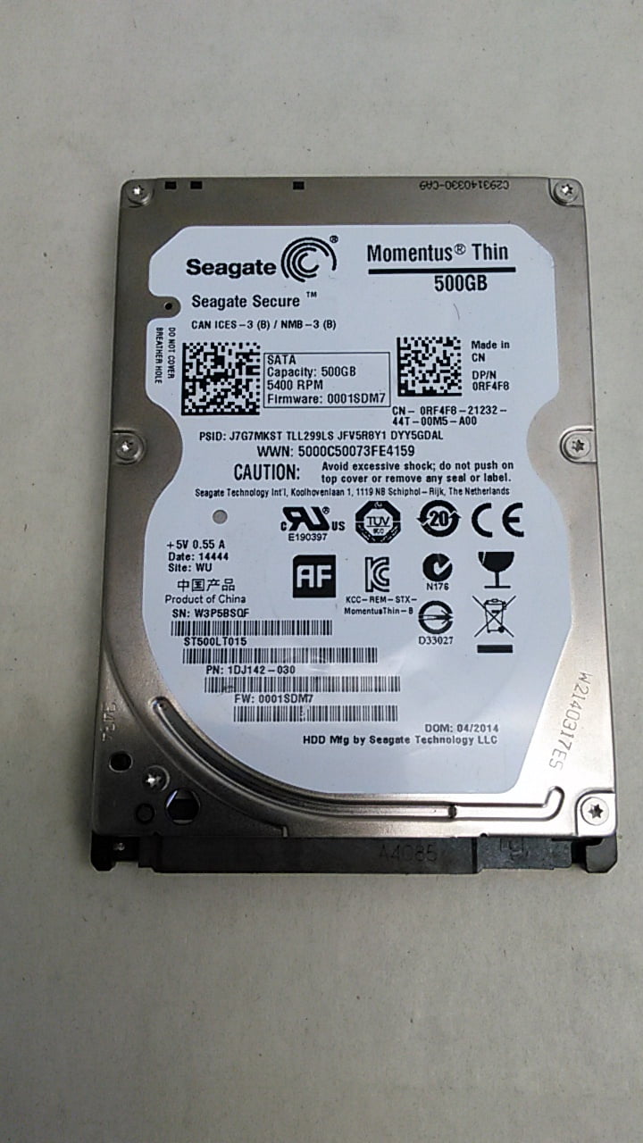 Refurbished Seagate ST500LT015 Momentus Thin 500GB 2.5" SATA III (6.0Gb