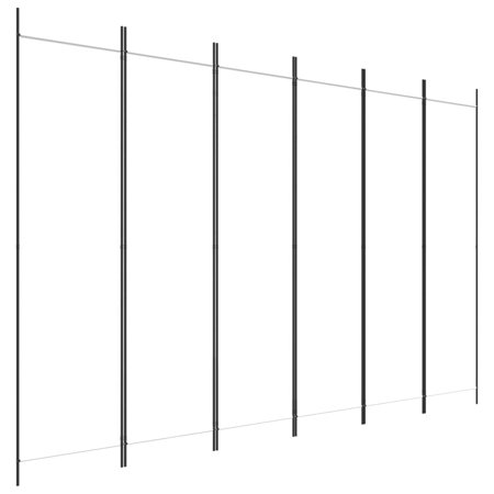 vidaXL 3枚パネル 間仕切り アントラシート 150x200cm ファブリック家具 間仕切り 代引不可