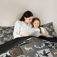 thumbnail image 4 of Feelyou Patchwork Bedding Comforter Set 7 Pieces, Western Animal Queen Bedding Sets, 4 of 7