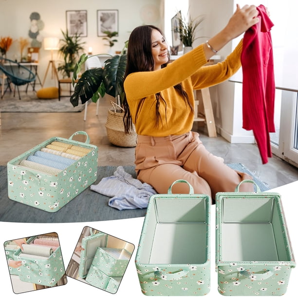 Xihbxyly Caja de Almacenamiento Plegable, Organizador de Gran Capacidad, Cierre de Doble Cremallera, Versátil para Dormitorio y Armario, Fácil de Mover, Diseño Que Ahorra Espacio, Tamaños Mediano y G