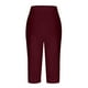 thumbnail image 3 of WILLBEST Pantalones Casuales de Cintura Alta con Cordón y Bolsillos para Mujer: Ideales para Uso Diario. Diseño Elegante para Primavera y Verano. Conjuntos Cómodos y Relajados. Mediana, 3 of 5