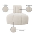 thumbnail image 2 of Meridian Furniture Arc Cream Boucle Fabric Reverse Corner, 2 of 9