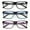 3 Assorted (Blue/Black/Purple), variant on V.W.E. Unisex Matte Frame Lightweight Reading Glasses, 3 Pair