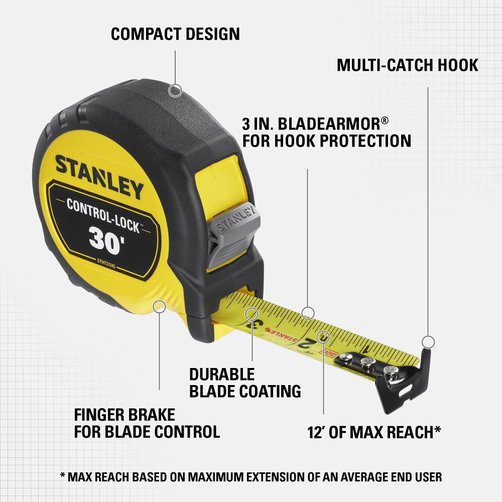 Stanley 30 Ft. Control-Lock Tape Measure