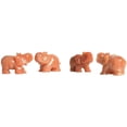 thumbnail image 2 of Carved Natural Gemstone Elephant Orange Aventurine Healing Crystal Animal Totem Spirit Stone Figurine 2 inch, 2 of 2
