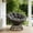Gray, variant on Villeston Comfortable Ergonomic Wicker Papasan Chair, 360° Swivel Indoor Outdoor Rattan Chair with Soft Thick Cushion, Ideal for Living Room, Bedroom, Reading Room,White