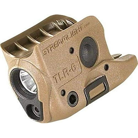 Streamlight 69278 TLR-6 Tactical Pistol Mount Flashlight 100 Lumen with Integrated Red Aiming Laser Designed Exclusively and Solely For Glock 42 & 43, Flat Dark