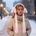 thumbnail image 4 of Bunny Ear Hand Warmer Plush, Soft Microwavable Heating Pad Stuffed Toy, Cozy Warmie for Cramps Stress Relief, Bedtime Sleep Aid Companion for Travel, Cute Easter Spring Gift Idea, 4 of 6