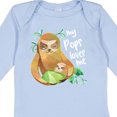 thumbnail image 4 of Inktastic My Pops Loves Me- Cute Sloth and Baby Boys or Girls Long Sleeve Baby Bodysuit, 4 of 5