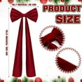 thumbnail image 4 of 6 Ft Giant Bows for Christmas Tree - Big Red Velvet Bow for Tree Topper Window Wall Mantle - Indoor Home Room Party Valentines Xmas Decoration, 4 of 10